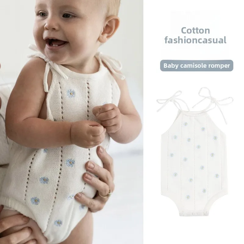 Body per neonate senza maniche per neonate, tutina in maglia, tute per neonati, vestiti per bambini