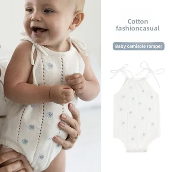Body per neonate senza maniche per neonate, tutina in maglia, tute per neonati, vestiti per bambini