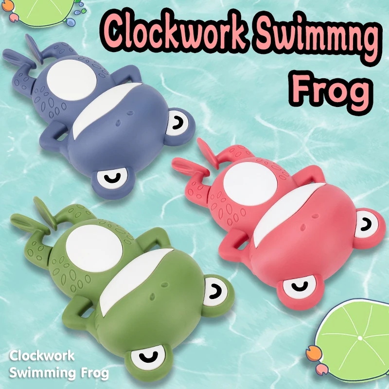 

Baby Shower Clockwork Cute Animal Swimming Frog When Baby Bath In Bathroom Kids Clockwork Bath Toys Bathroom Toys Baby Water Toy