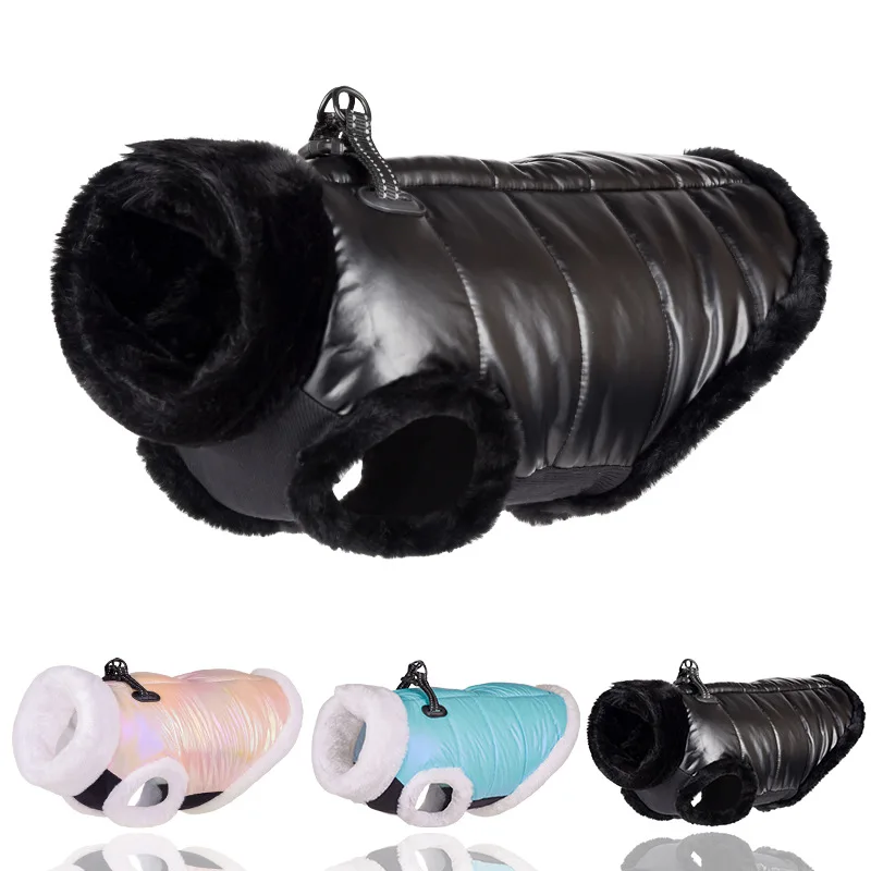 DogClothesThickenWinterWarmFleecePuppyPetCoatJacketForSmallDogsWaterproofDog