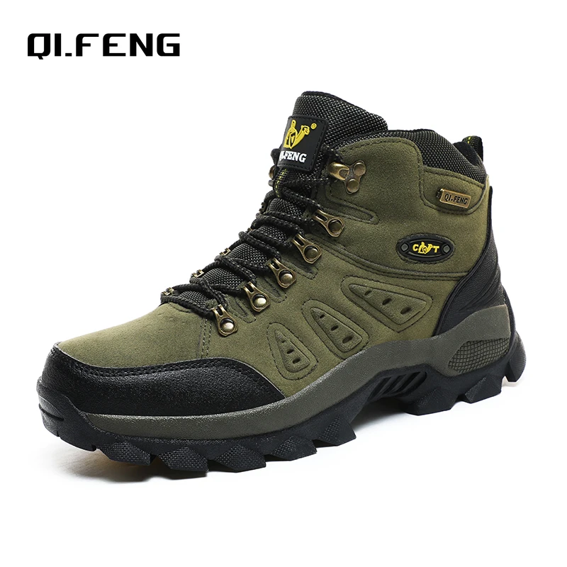 Outdoor Boots Men Women Leather Ankle 36-48 Autumn Winter