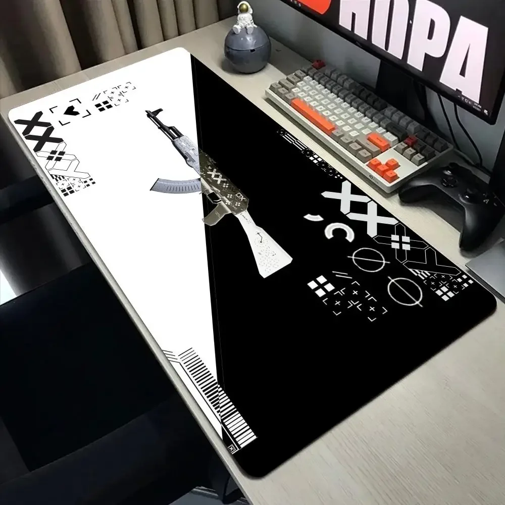 CSGO Anime Mouse Pads PrintStream Game player Mousepads 400x900 Large Mousepad Gamer anti-slip Rubber  Company Desk mat Design — view 3