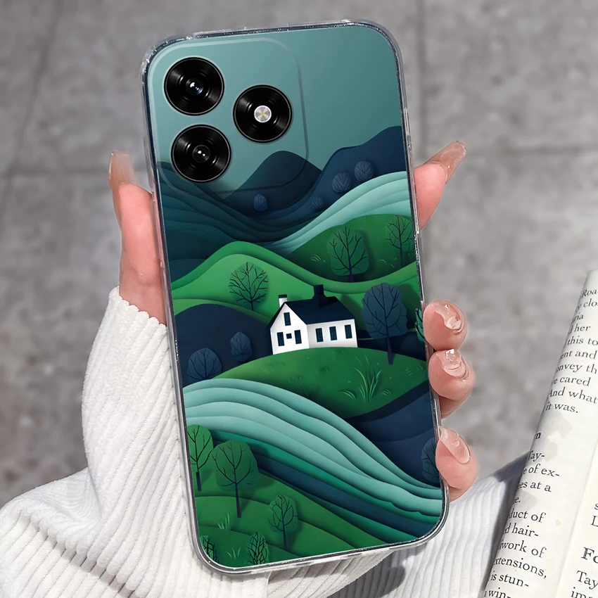 Cute Panda Puppy Soft Silicone TPU Clear Phone Case Back Cover