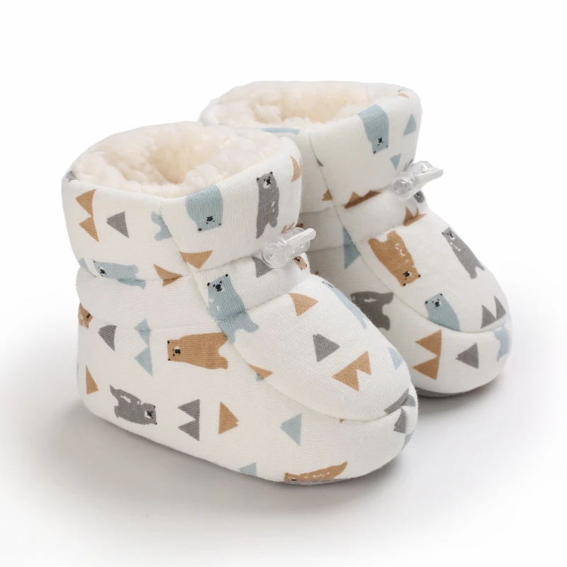 Baby cartoon cute thick snow boots, comfortable and non slip