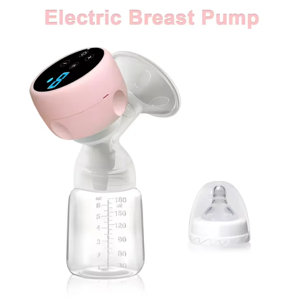Electric Breast Pump Intelligent High Suction Painless Silent Milk Extractor Integrated Design For Postpartum_voghion.com