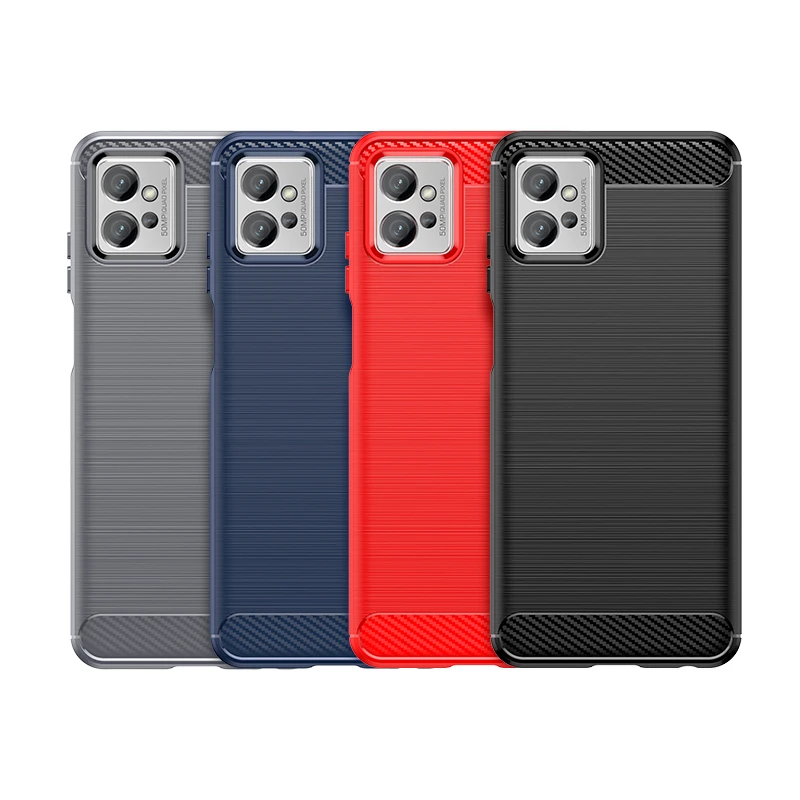 Carbon Fiber Shockproof TPU Soft Case - Enhanced Protection Cover