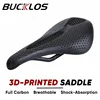 BUCKLOS 3D Printed Bicycle Saddle Full Carbon Fiber Bike Seat Cushion Ultralight Road Mountain Bike Saddle Carbon MTB Seat 2