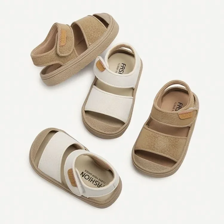 Baby Sandals Toddler Walking Shoes Summer Anti-slip Soft Bottom Beach Shoes Boys Girls Kids Slip-On Footwear