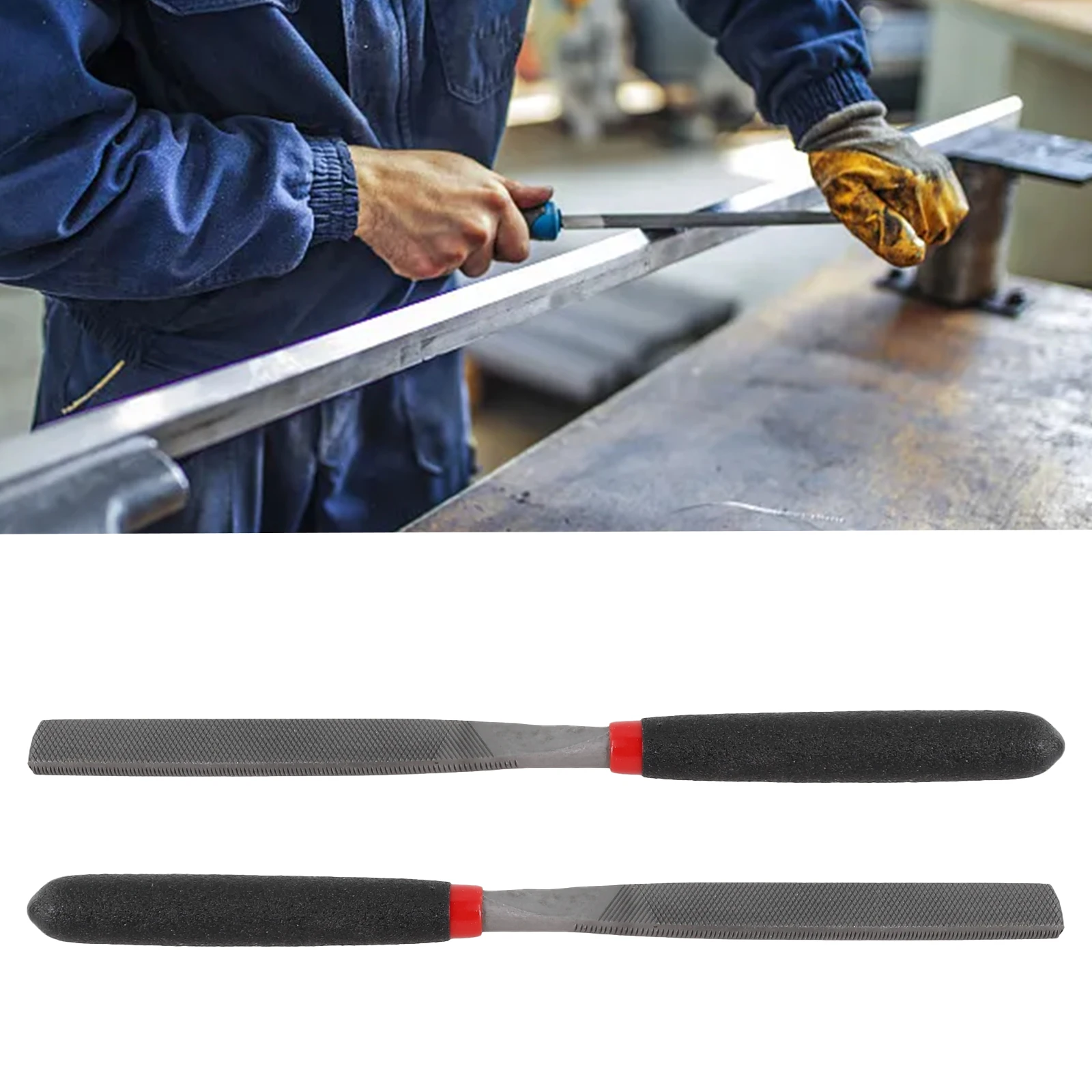 Lime mini acier trempé 118mm forme plate avec manche ergonomique, idéale pour modélisme et bijoux