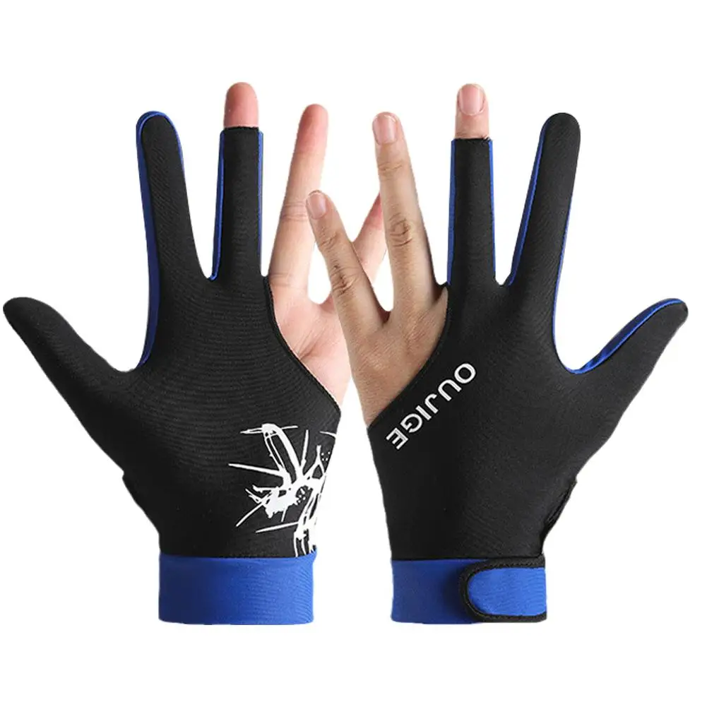 1pcs Snooker Gloves Dual Color Assembly Design Elastic Anti Billiard Wear-resistant Slip Gloves Breathable And N0M7