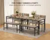 Gizoon Kitchen Table and 2 Chairs for 4 with Bench, 4 Piece Dining Table Set for Small Space, Apartment 1