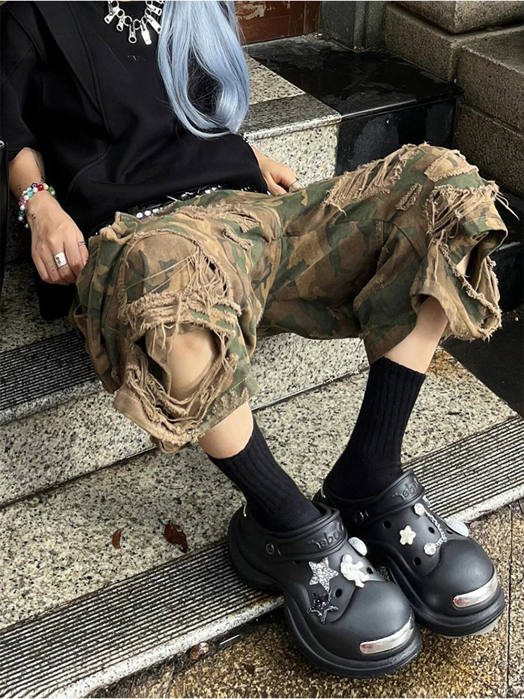 Summer Women Baddie Style Japanese Jorts Jean Shorts Y2K 2000s