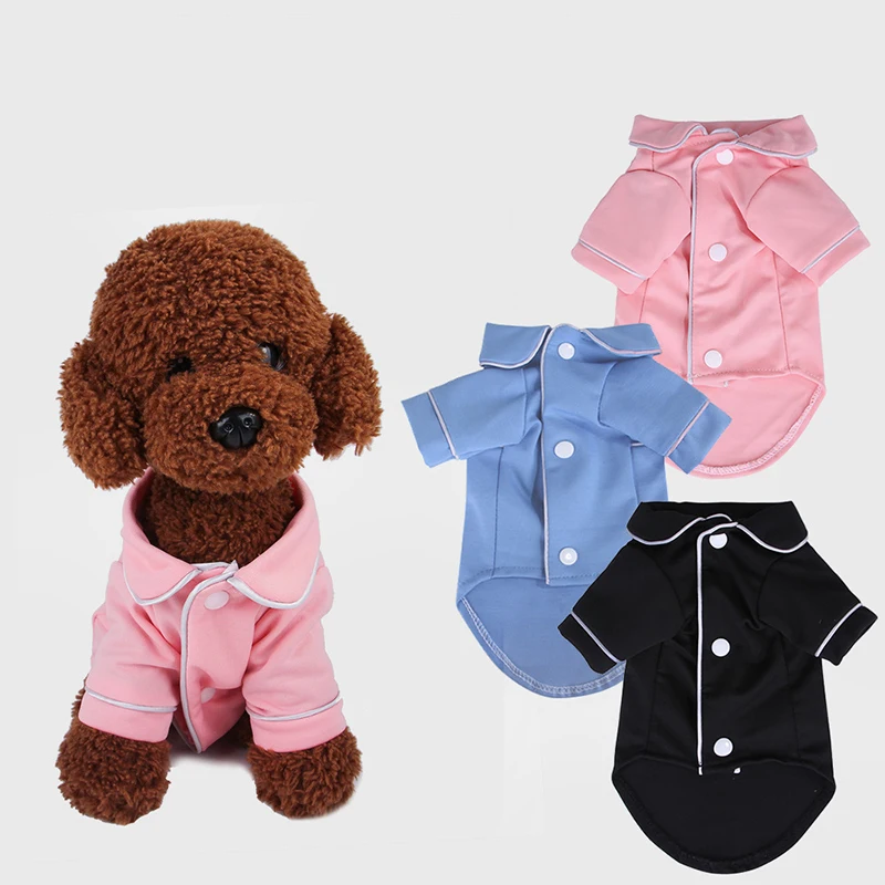 

XS-XXL Fashion Dog Pajamas Pet Shirt Clothes Leisure Wear for Puppy Chihuahua Cat Bulldog