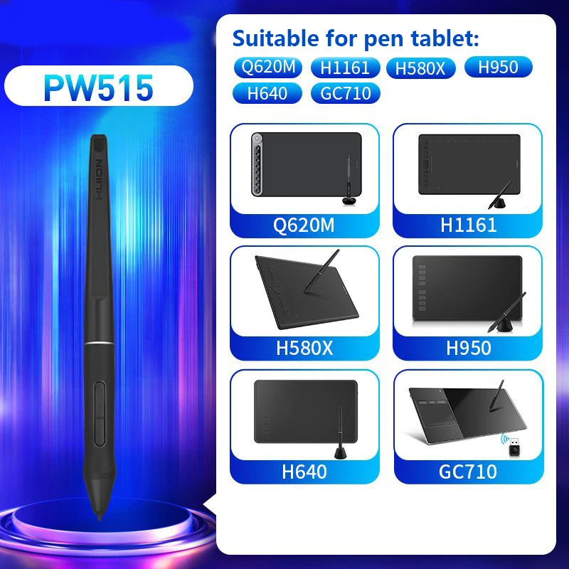 Digital Pen with Two Shortcut Keys Drawing Stylus for Graphic Tablet HUION 420 H430P Kamvas Inspiroy 6