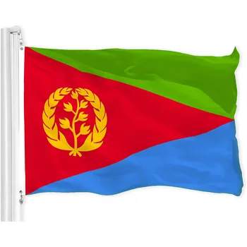 Countries eritrea flag 100% polyester 3x5 Double Side printing eritrean flag