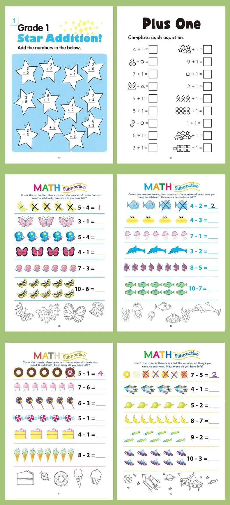 Mathe-Anfänger-Arbeitsbuch für gemischte mündliche Arithmetik mit Additions- und Subtraktionsmethoden innerhalb von 10 Jahren für Kinder – Detail 7