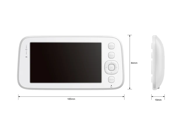4.5Inch Screen 4MP Temperature Monitoring Intercom Baby Monitor  Wireless PTZ Night Vision Feeding Remind BabySitter Baby Camera 4