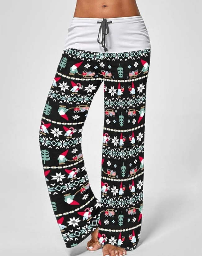 Рисунок 4 - Рождественские штаны с широкими штанинами на шнуровке