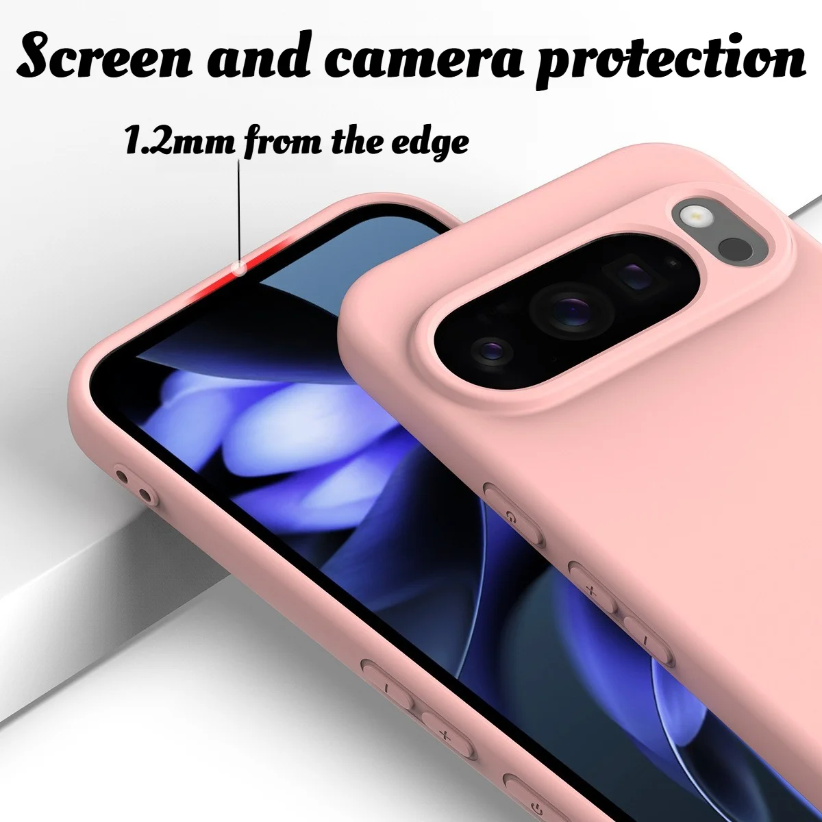 Luxury Macaron Color Liquid Silicone Magnetic Phone Case with Skin Touch Fleece Cover