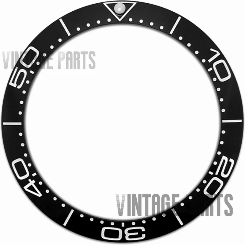 Inserto Per Lunetta In Ceramica Nera Da 38M M Adatto Per Orologio Omega Seamaster 300