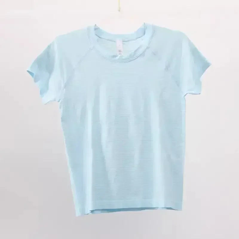 Lemon Short Edition Swiftly Tech Women Sports Short Sleeve T-shirt Seamless Knitted Stretch 2.0 Yoga Fitness Running T-shirt Top 3