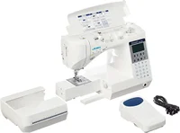 HZL-F300 Sewing and Quilting Machine White Automatic One Touch Needle Threader and Automatic Thread Cutting 1