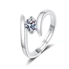 925 Sterling Silver Zircon Luxury Ring for Women