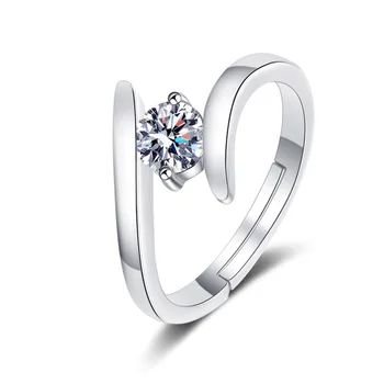 925 Sterling Silver Zircon Luxury Ring for Women