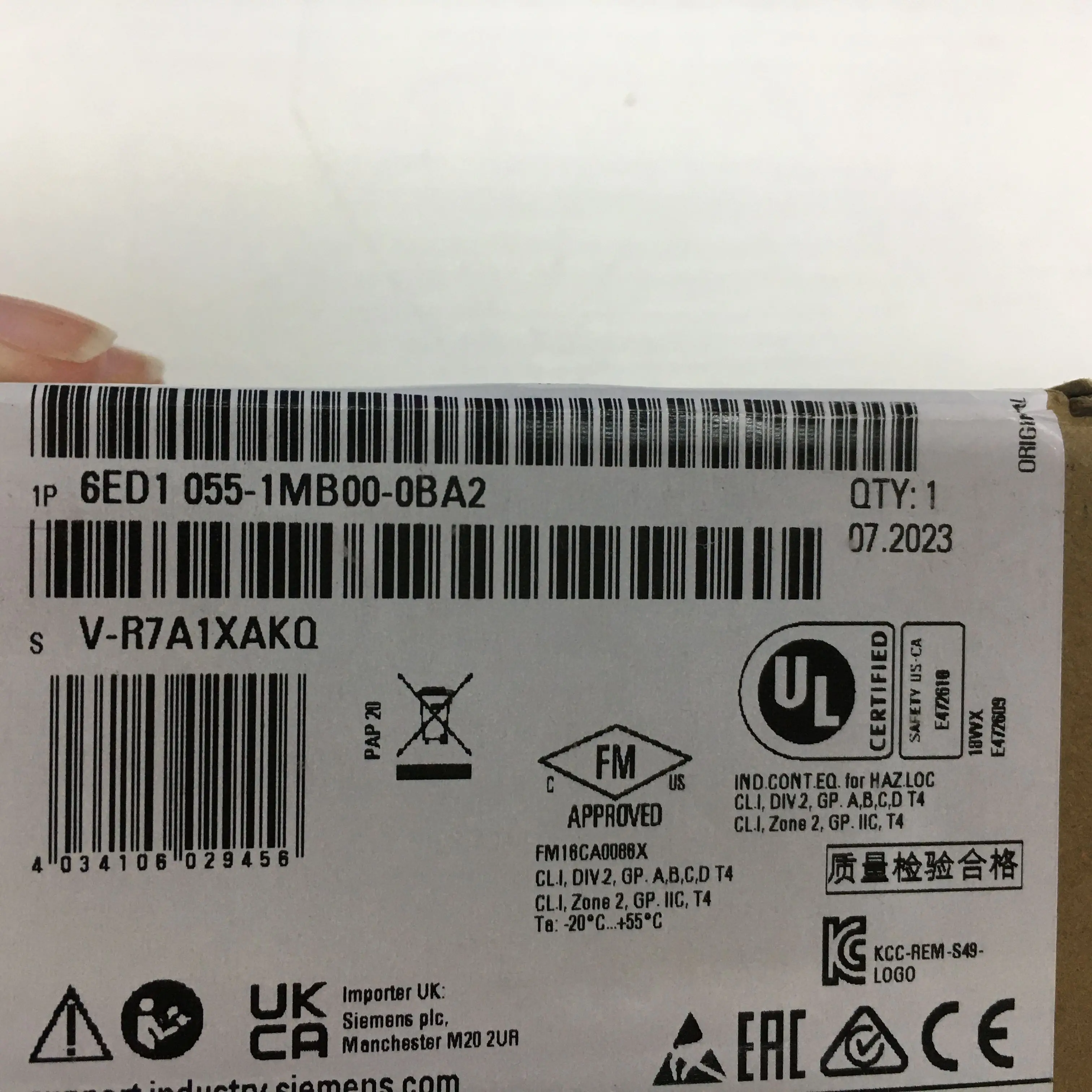

6ED1055-1MB00-2BA2 Controller module PLC original 6ED1055-1MB00-2BA2