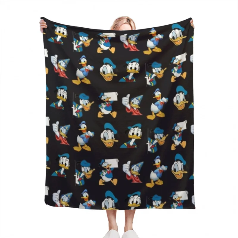 

DonaId duck Throw Blankets Airplane Travel Decoration Soft Warm Bedspread