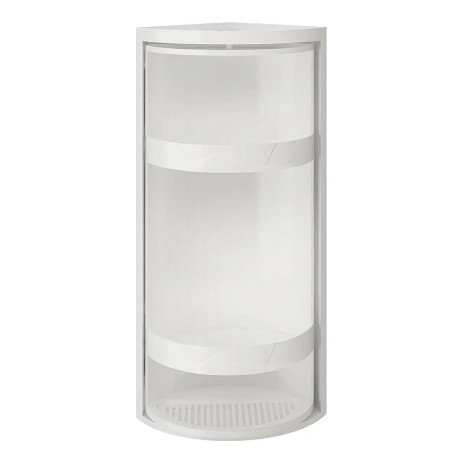 

3 Layer 360 Degree Rotating Shelf,Corner Locker Cosmetic Storage Rack for Small Space
