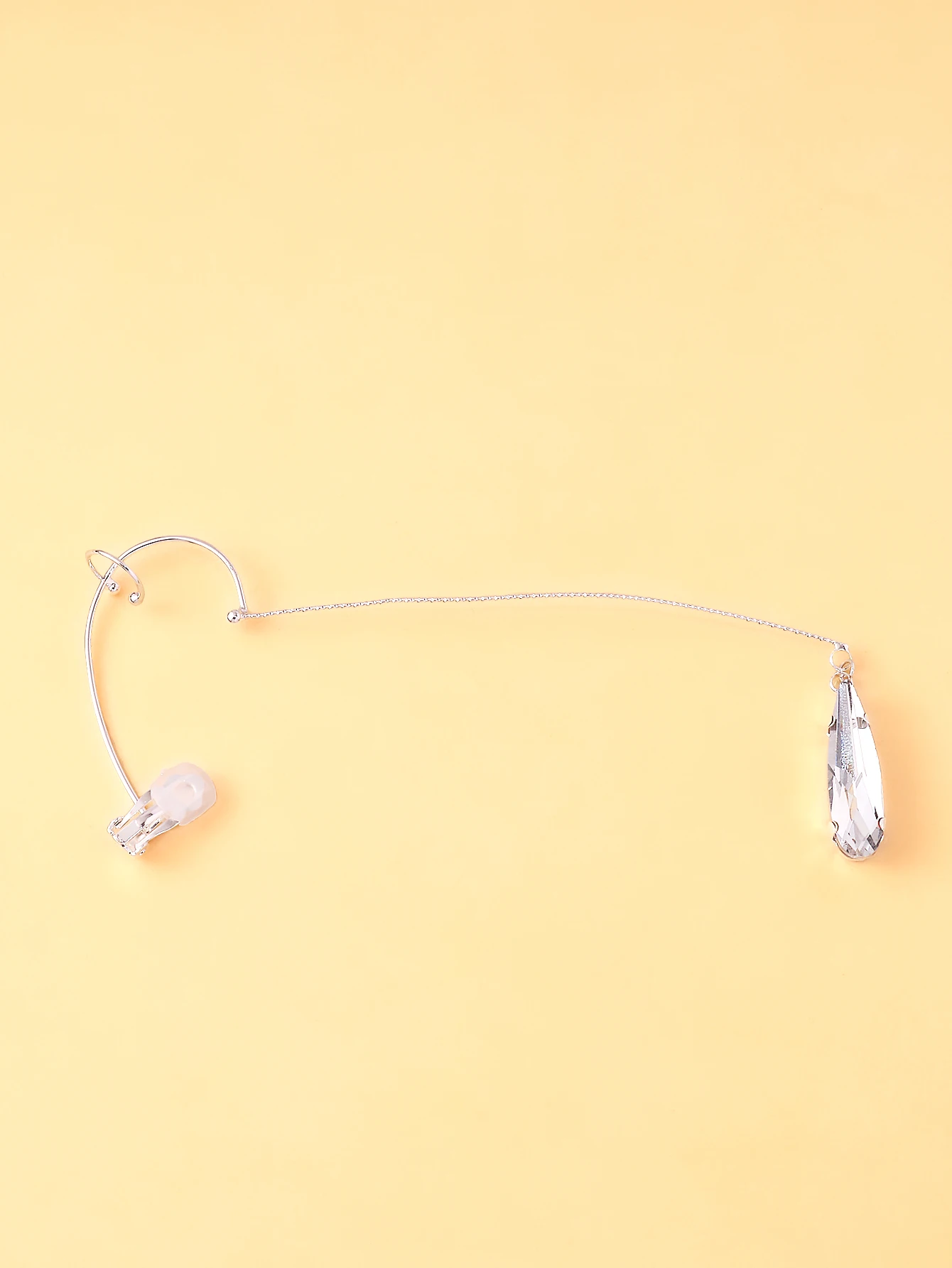 Popular European and American style teardrop earrings, unique design, rhinestone earrings, mermaid tear pendant accessory women