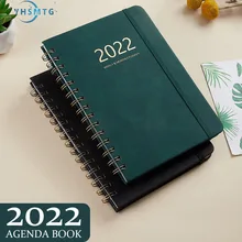 

YHSMTG A5 Weekly Planner Hard-face Copy Diary Book European 2022 Notebook Simple Thickened Hand Account Notepad Schedule Plan