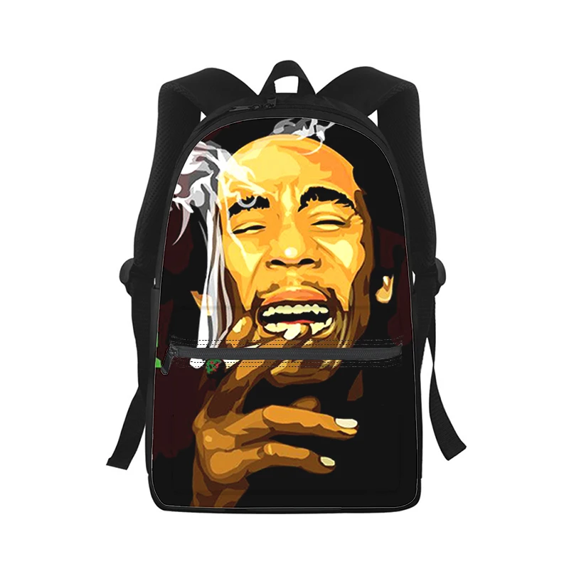 Bob Marley Men Women Backpack 3D Print Fashion Student School Bag Laptop Backpack Kids Travel Shoulder Bag