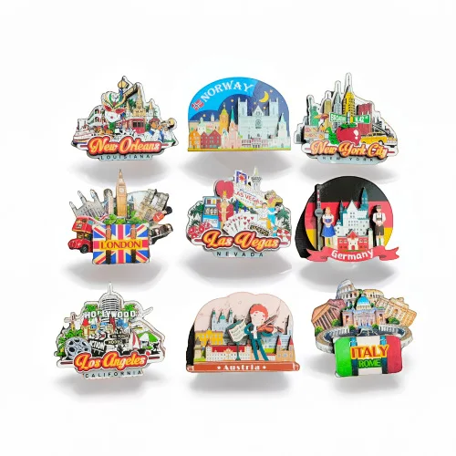 Magnete Frigorifero 3D Resina - Souvenir Viaggio Cina, Collezione Mondo, 8x6 Cm, Regalo Turistico