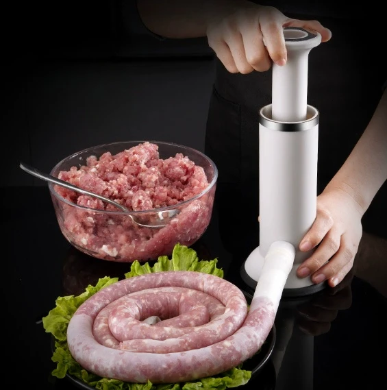 Large Manual Sausage Stuffer Maker with Meatball Mold Dual Use Homemade Sausage Filler Tool for Kitchen Meat Maker Machine  json