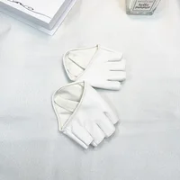 Gants demi-l'hypothèse en similicuir PU pour femmes, gants sans doigts, gants de personnalité, performance sur scène, danse, mode féminine 6