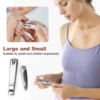 Nail Clipper,Premium Stainless Steel Fingernail and Toenail Clipper Cutters, Fingernail Clipper Cutters with Nail File Sharp. 6