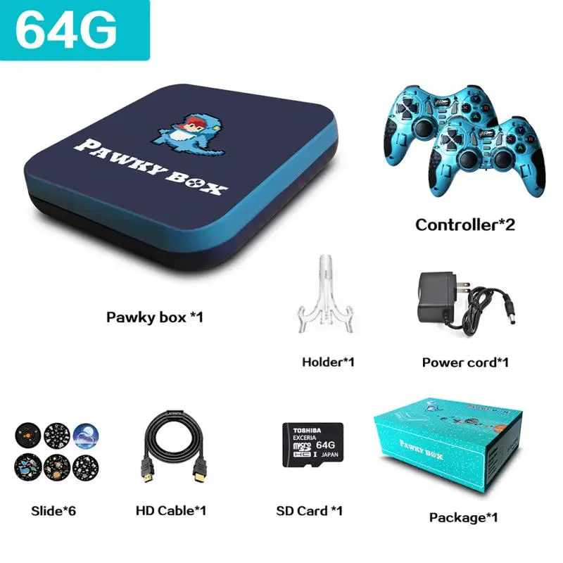 Video Game Console 4K Wifi Handheld Game Player With 50000+ Classic Free Game Retro Game Controller Support TV Output Kid Gift 