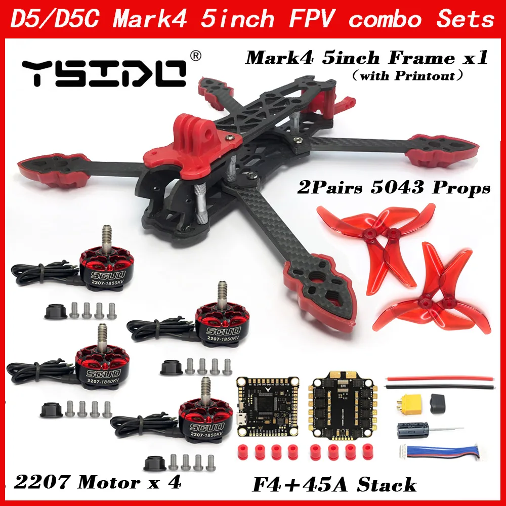 โดรน Mark4 5 นิ้ว D5 บินเร็ว ทนทาน พร้อม FPV และ ELRS