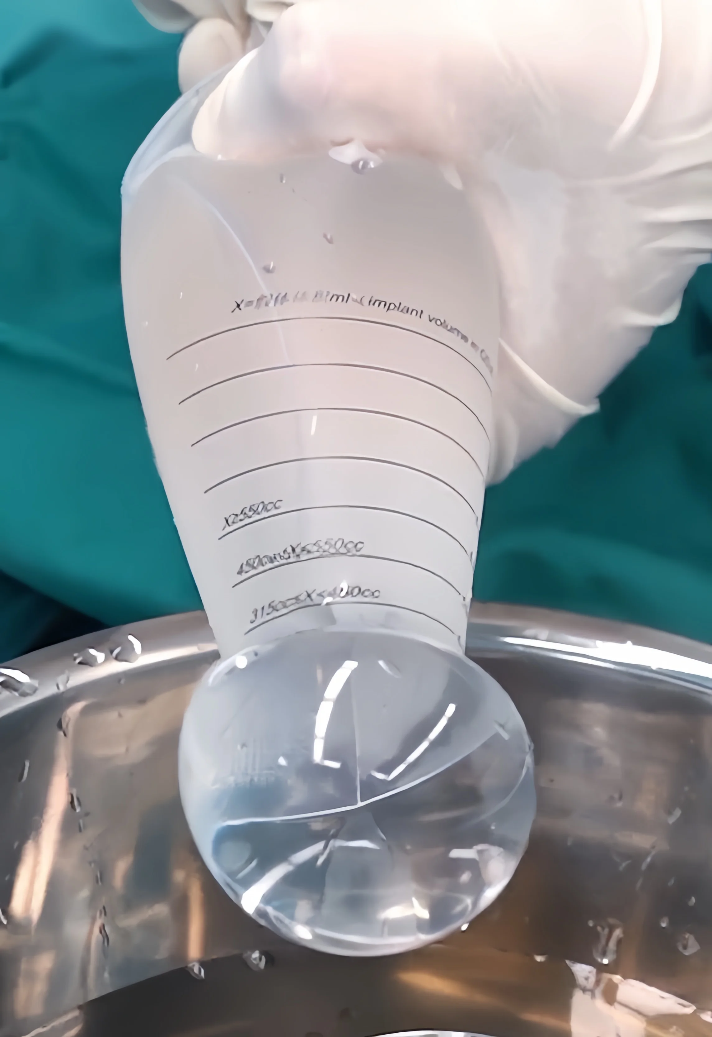 단일 사용 EO 멸균 세레간스 깔때기, 젤 유방 임플란트, 수술 유방 확대