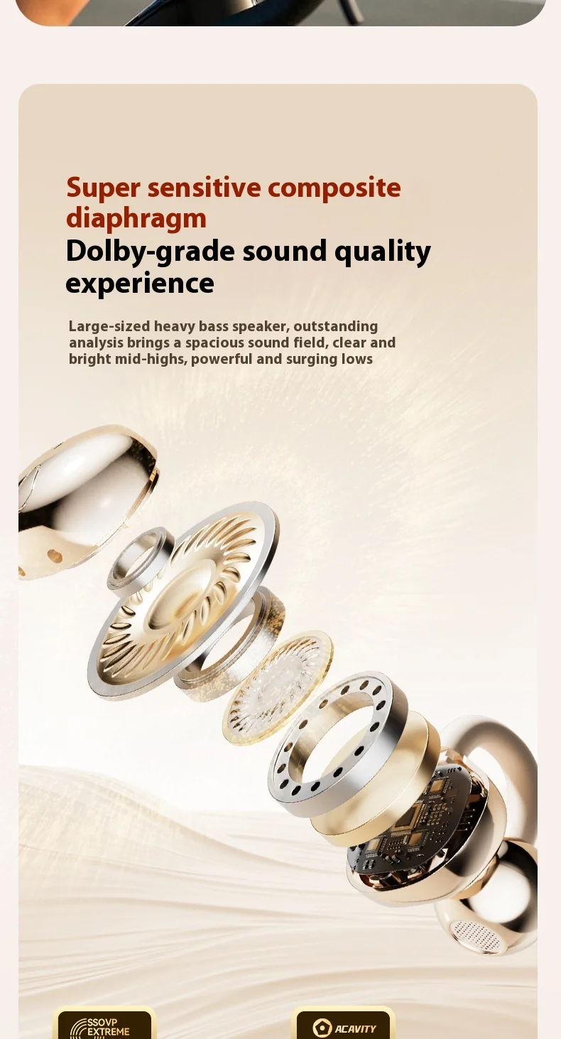 Auriculares Bluetooth duales mejorados con sonido estéreo Berlin 9D Ajuste cómodo 24 horas Tecnología a prueba de fugas de ruido IPX5 resistente al agua con micrófono