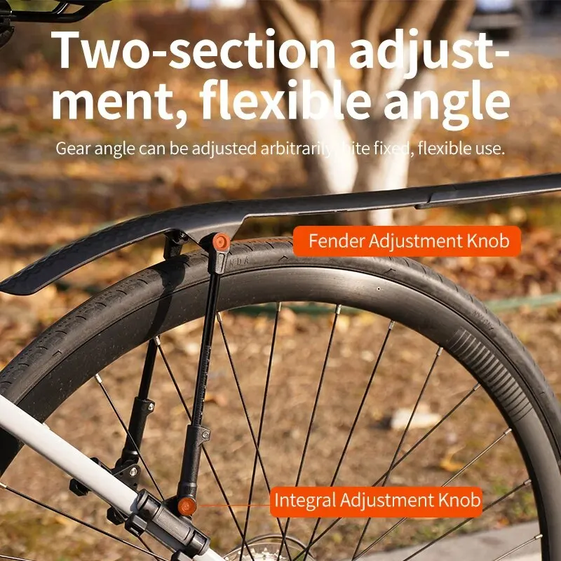 Bicycle Fender Rrskit Quick Release Lightweight Road 700C Rear Or Front Mud Guard Adjustable Easy to Install