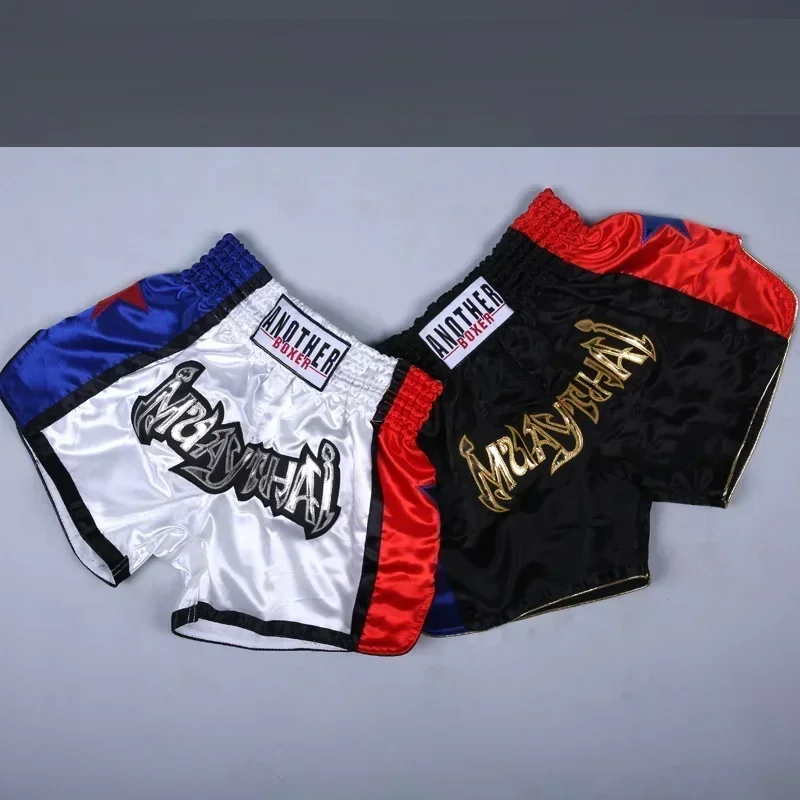 Boxing Shorts Men Men's Mma Shorts Breathable Short Muay Thai Gym Martial Arts Training Kickboxing Cage Fighting Grappling Pants