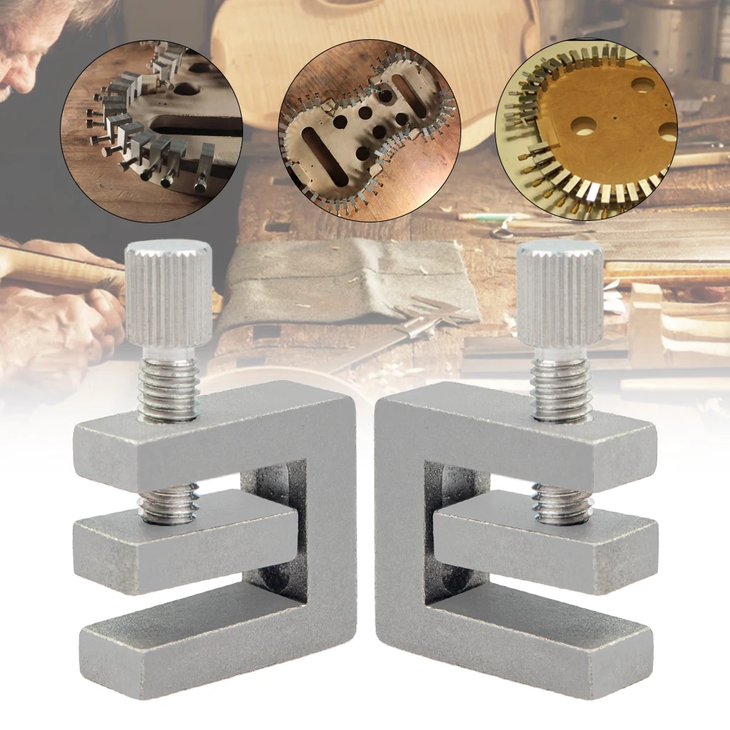 

2PCS Violin Viola Making Repair Tool Aluminium Violino Side Edge Repair Crack Clamp Violin Luthier Tools Fiddle Shop Supplies