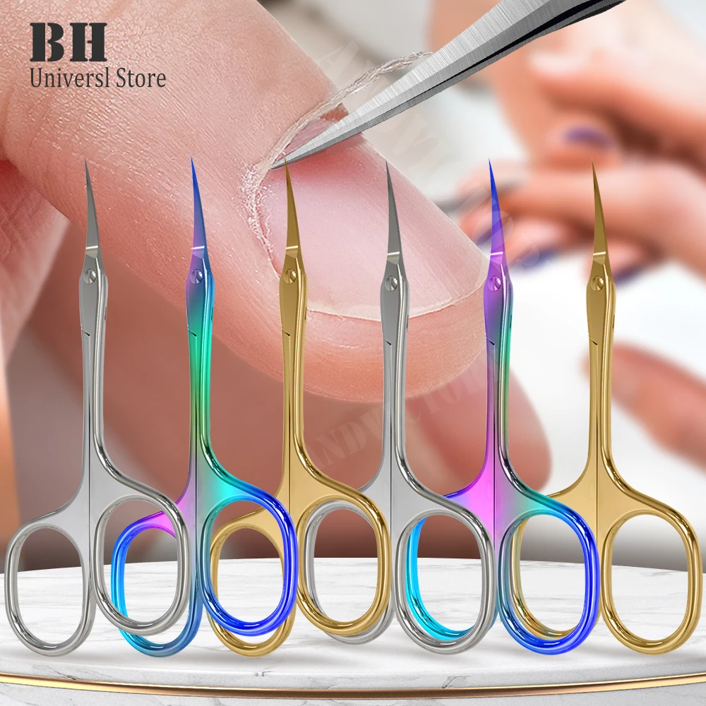 1Pcs Cuticle Scissors Nail Cuticle Clippers Trimmer Dead Skin Remover Stainless Steel Professional Nail Art Tools Cuticle Cutter