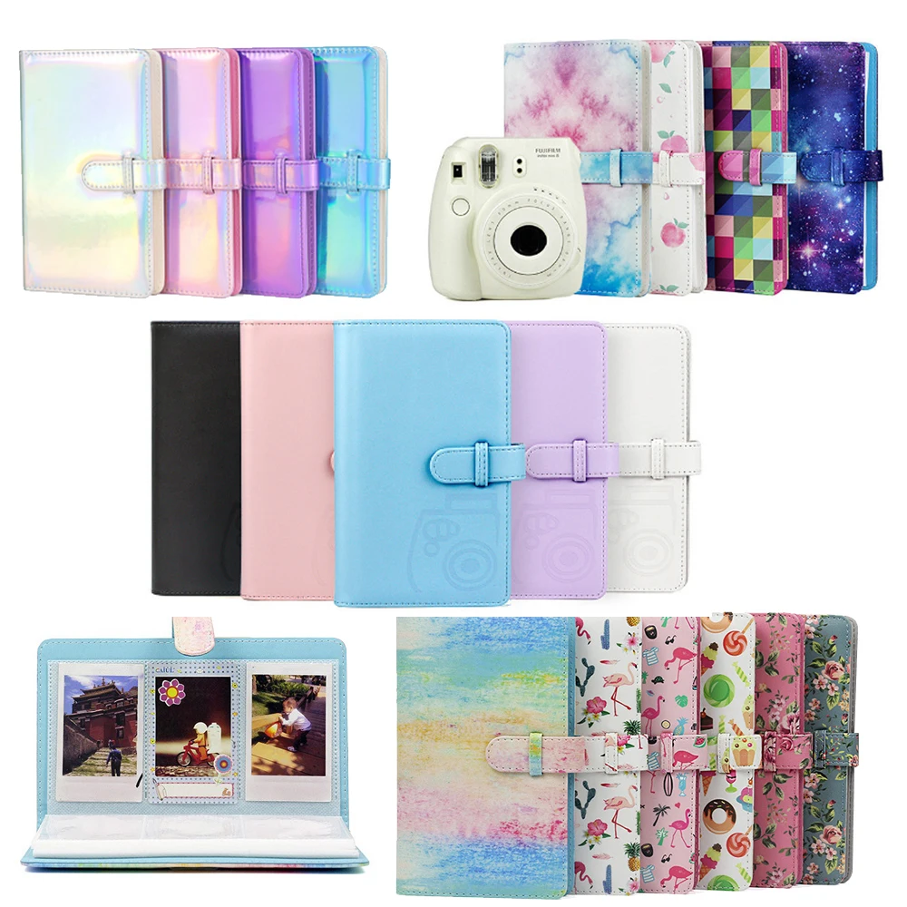 

96 Pockets 3 Inch Mini Film Photo Album Book Name Card Holder For Fujifilm Instax Mini 12 11 9 8 7s 90 LiPlay Camera Film Paper