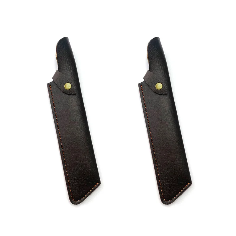 

2pcs/lot Cowhide Cow Leather Portable Fixed Blade Straight Knife Scabbard Sheath Pants Holder Storage Bag With Brass Buckle