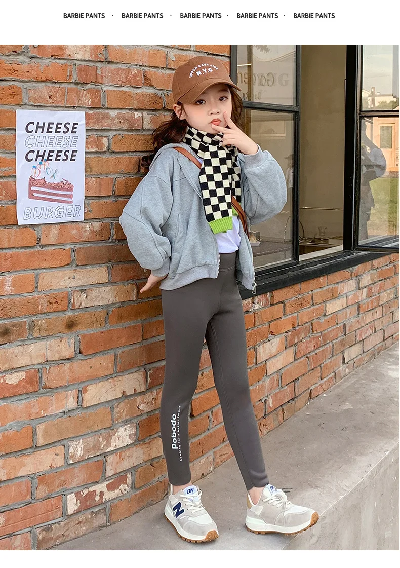 Thick Warm Girls Leggings Fall Winter Casual Kids Pants for Girl 3 4 5 6 7  8 9 10 11 12 Year Teens Children Skinny Trousers - AliExpress