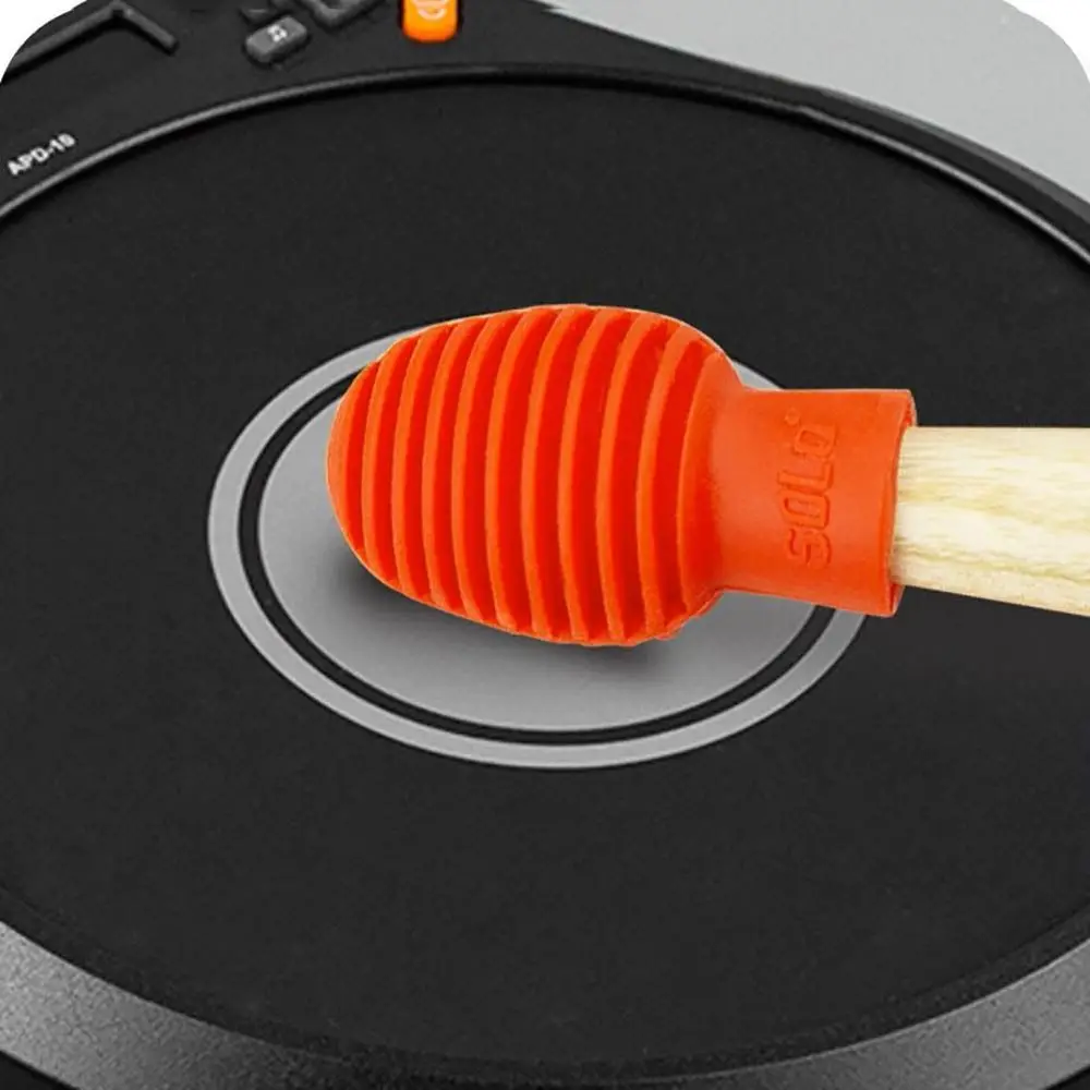 2Pcs Silicone Drumstick Practice Tips Silent Mute Percussion Accessories Tips Damper Drumstick Mute Damper